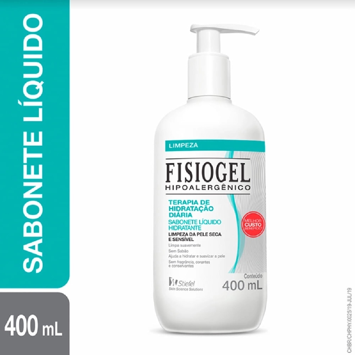 Sabonete Liquido Hidratante Fisiogel Hipoalergenico 400ml