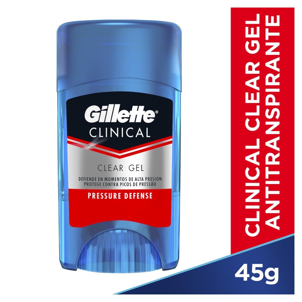 Desodorante Barra Gillette Clinical Pressure Defense 45g