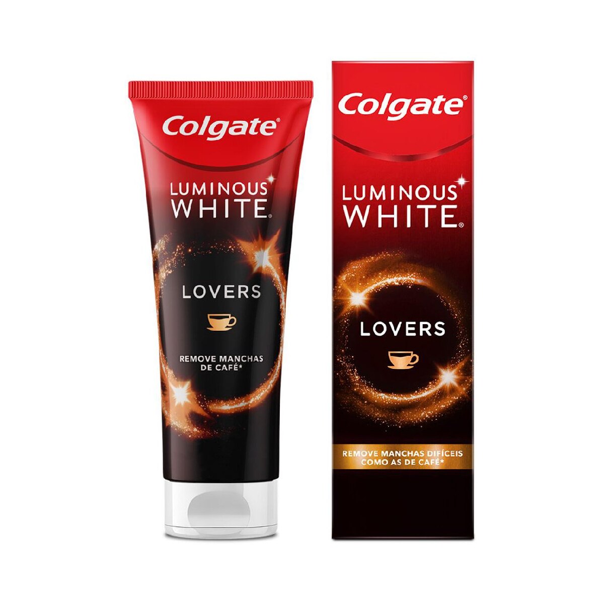 Creme Dental Colgate Luminous White Lovers Remove Manchas de Cafe 70g