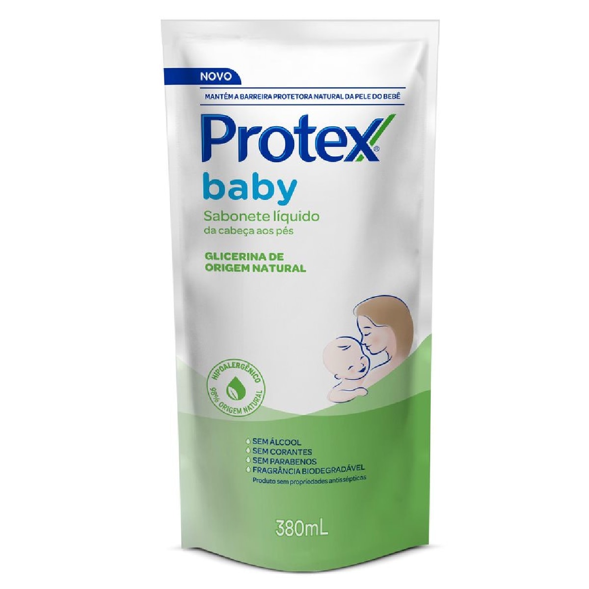 Sabonete Liquido Protex Baby Glicerina Natural Refil 380ml