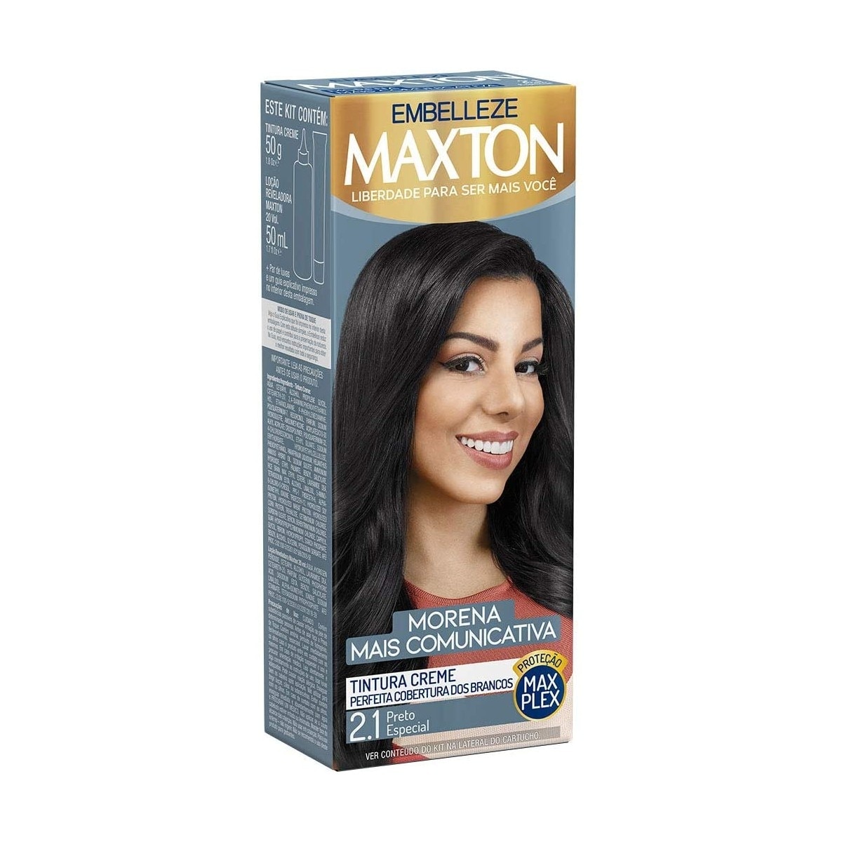 Tintura Creme Maxton 2.1 Preto Especial