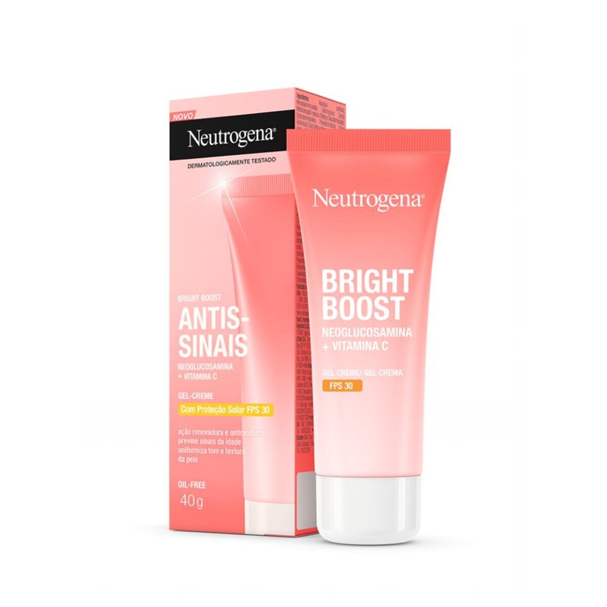 Gel Creme Facial Neutrogena Bright Boost Antissinais FPS 30 40g