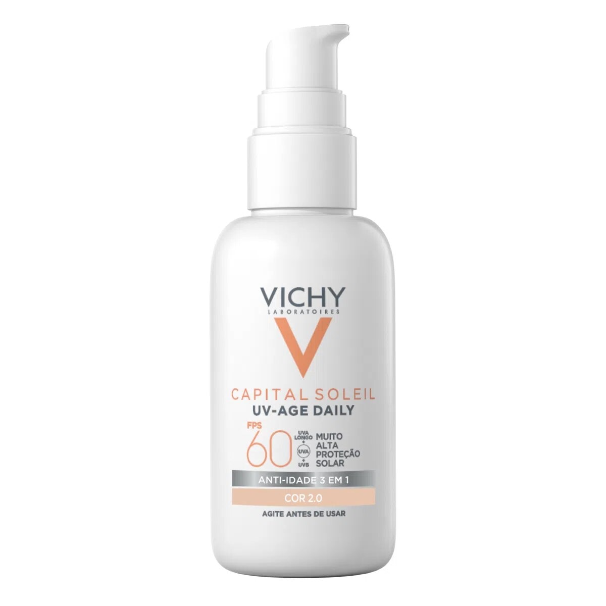 Protetor Solar Facial Vichy Capital Soleil UV-Age Daily FPS60 Cor 2.0 40g