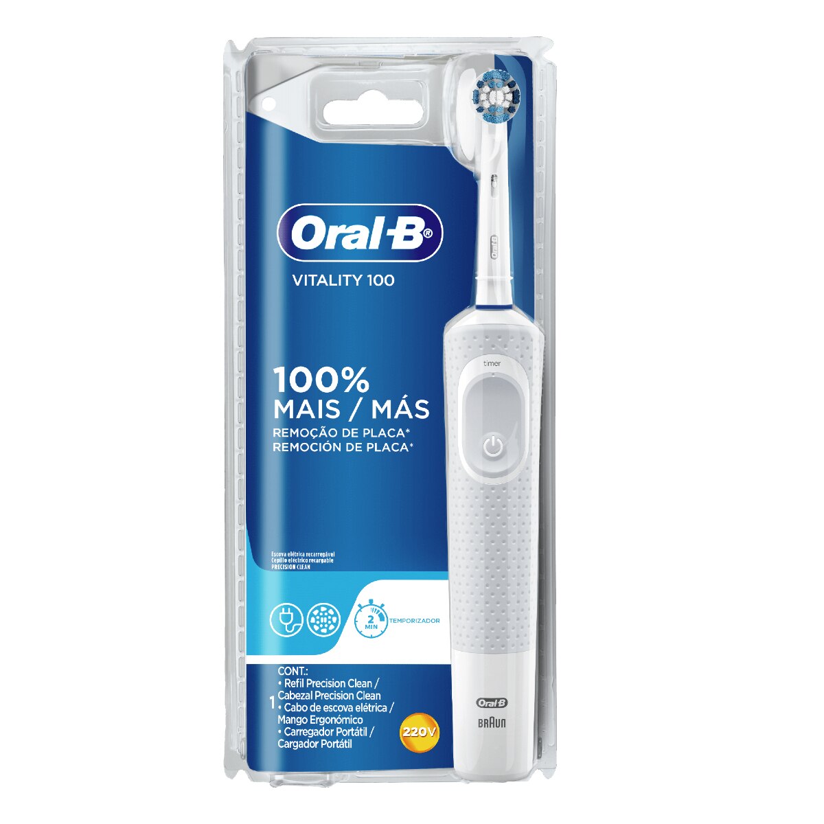 Escova Eletrica Oral-B Vitality 100 Precision Clean 110V