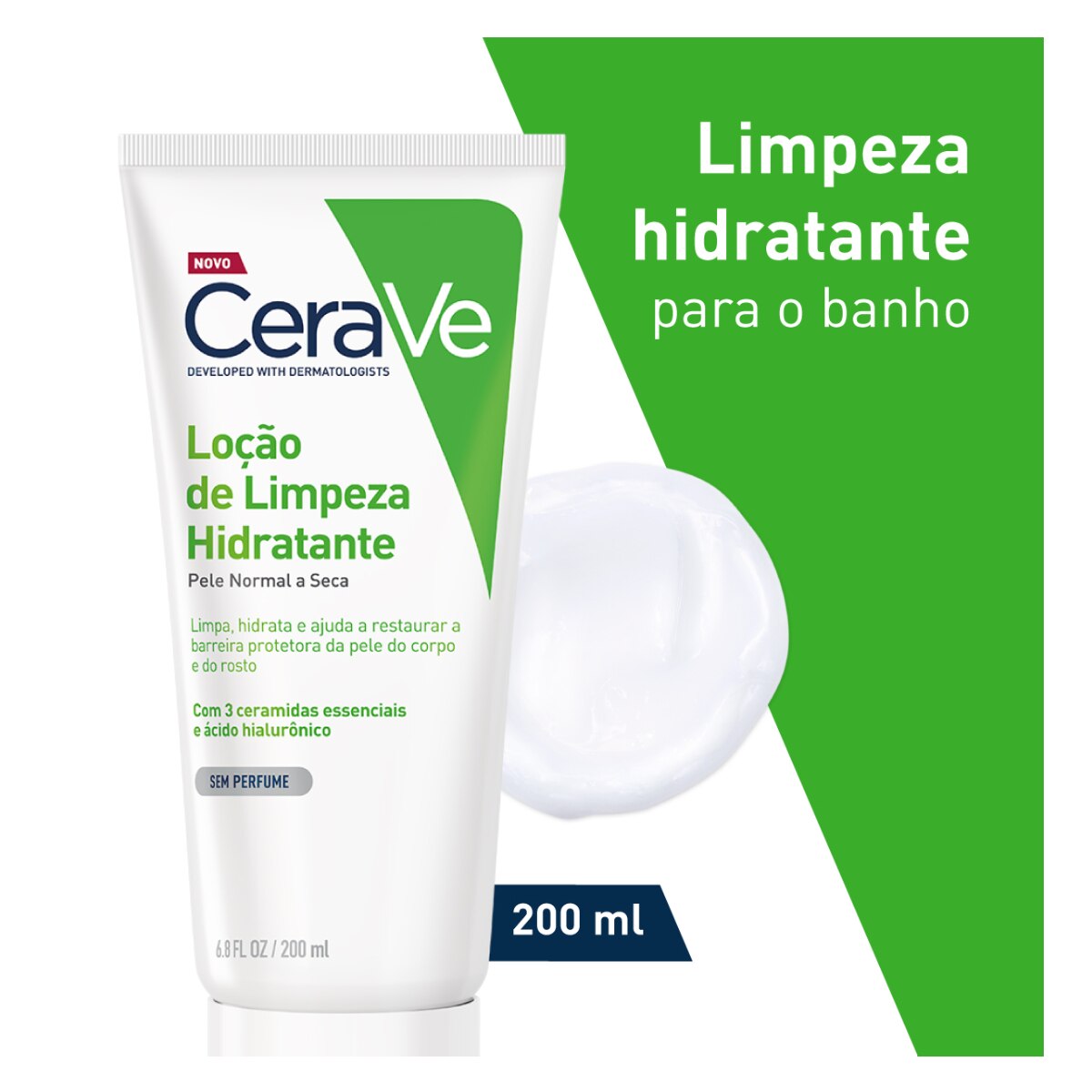 Locao de Limpeza Hidratante Facial Cerave sem Perfume 200ml