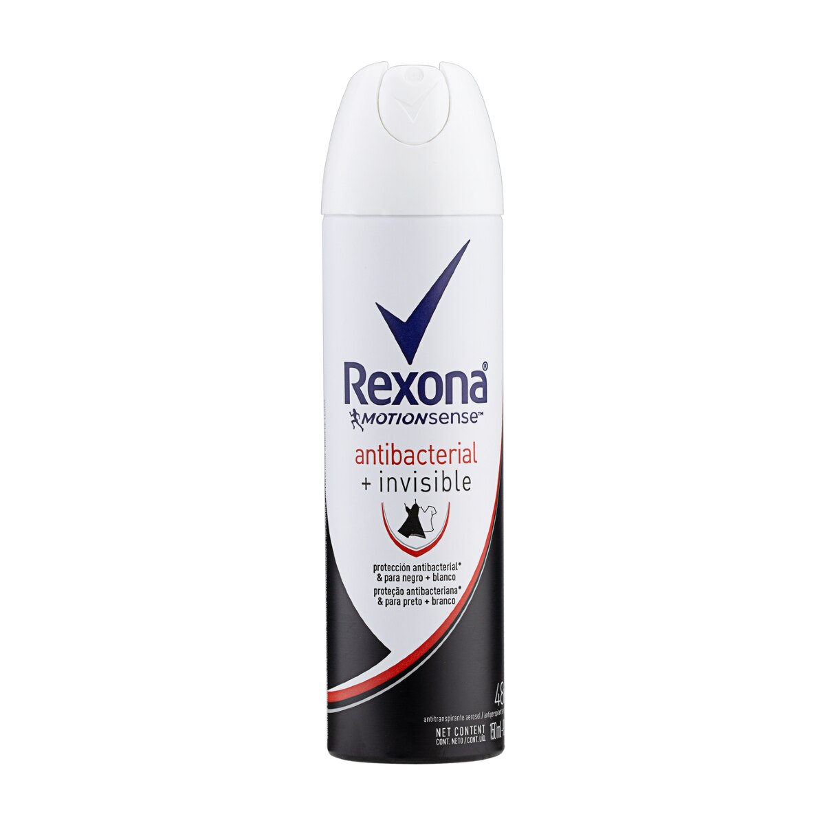 Desodorante Aerosol Rexona Antibacterial + Invisible 150ml