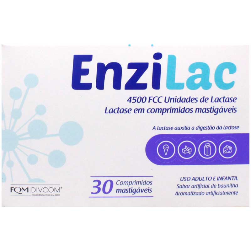 Enzilac 4500 FCC 30 Comprimidos Mastigaveis