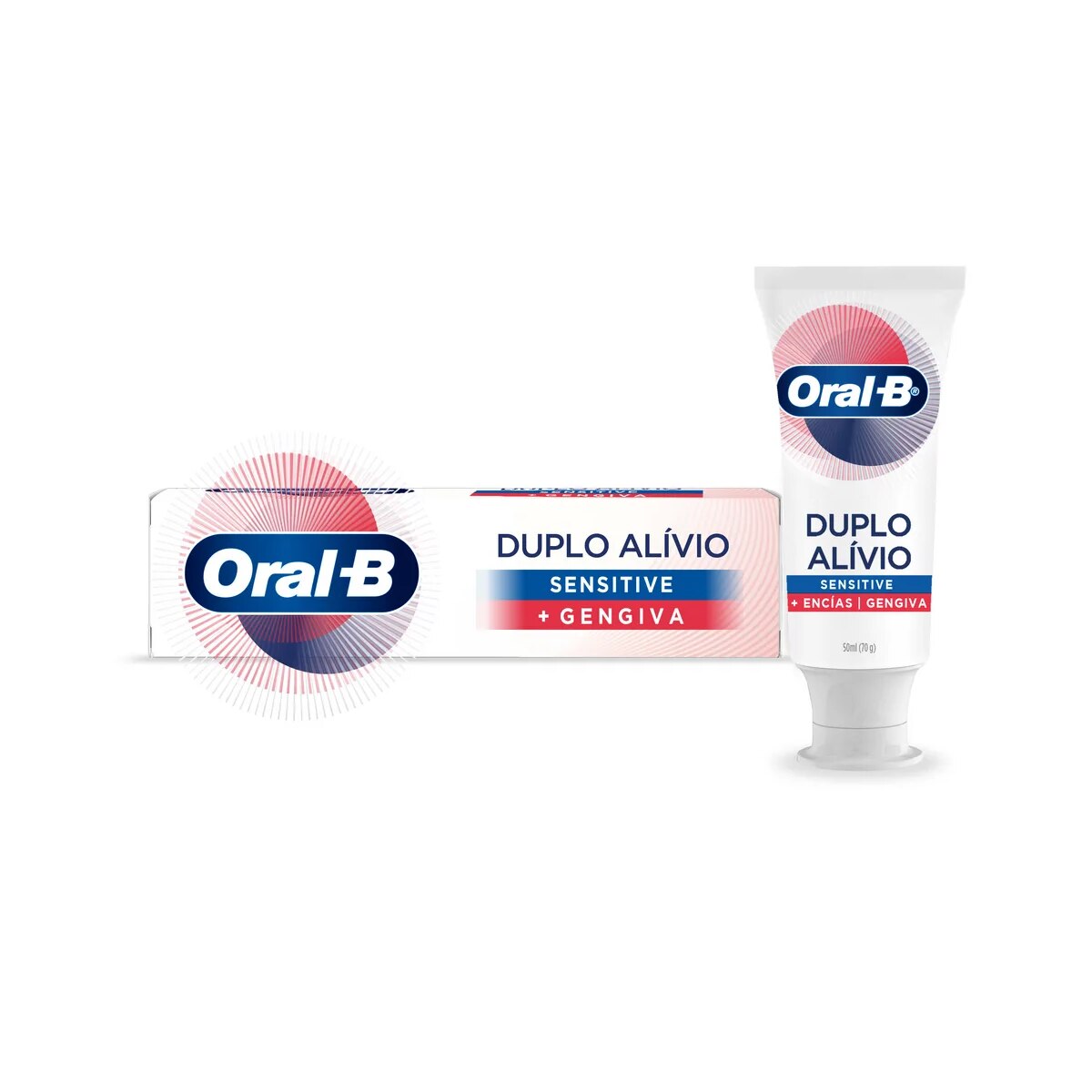 Creme Dental Oral-B Duplo Alivio Sensitive 70g