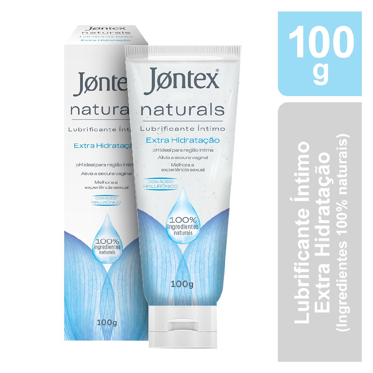 Gel Lubrificante Intimo Jontex Naturals Extra Hidratacao 100g