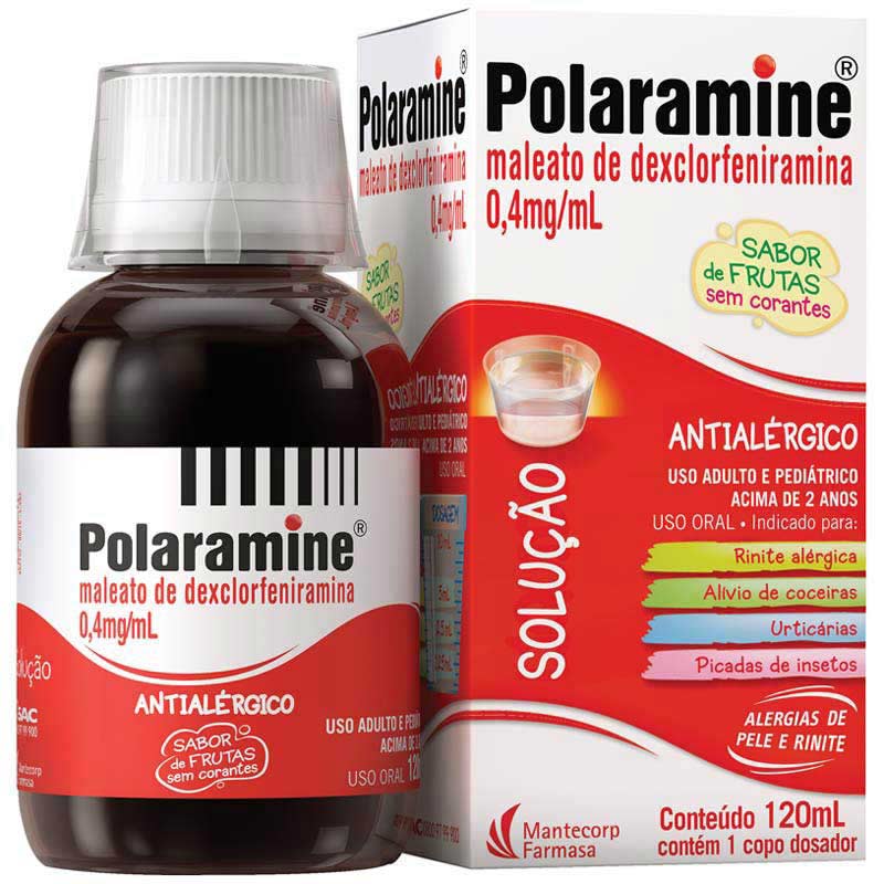 Polaramine 0,4mg Solucao Oral 120ml