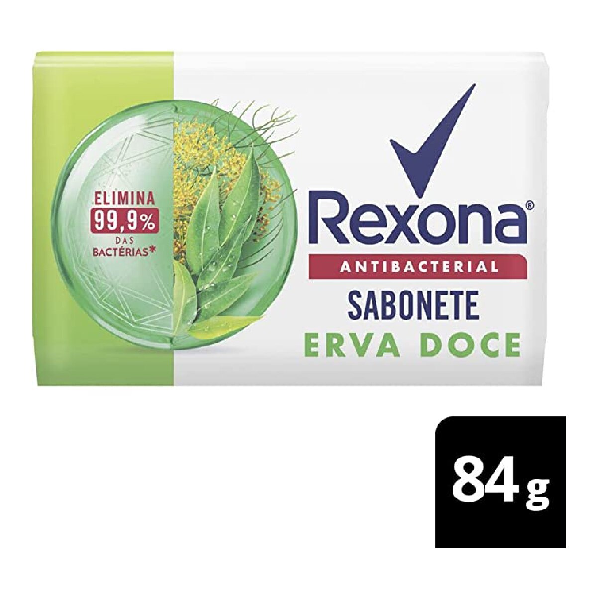 Sabonete em Barra Rexona Antibacterial Erva-Doce 84g