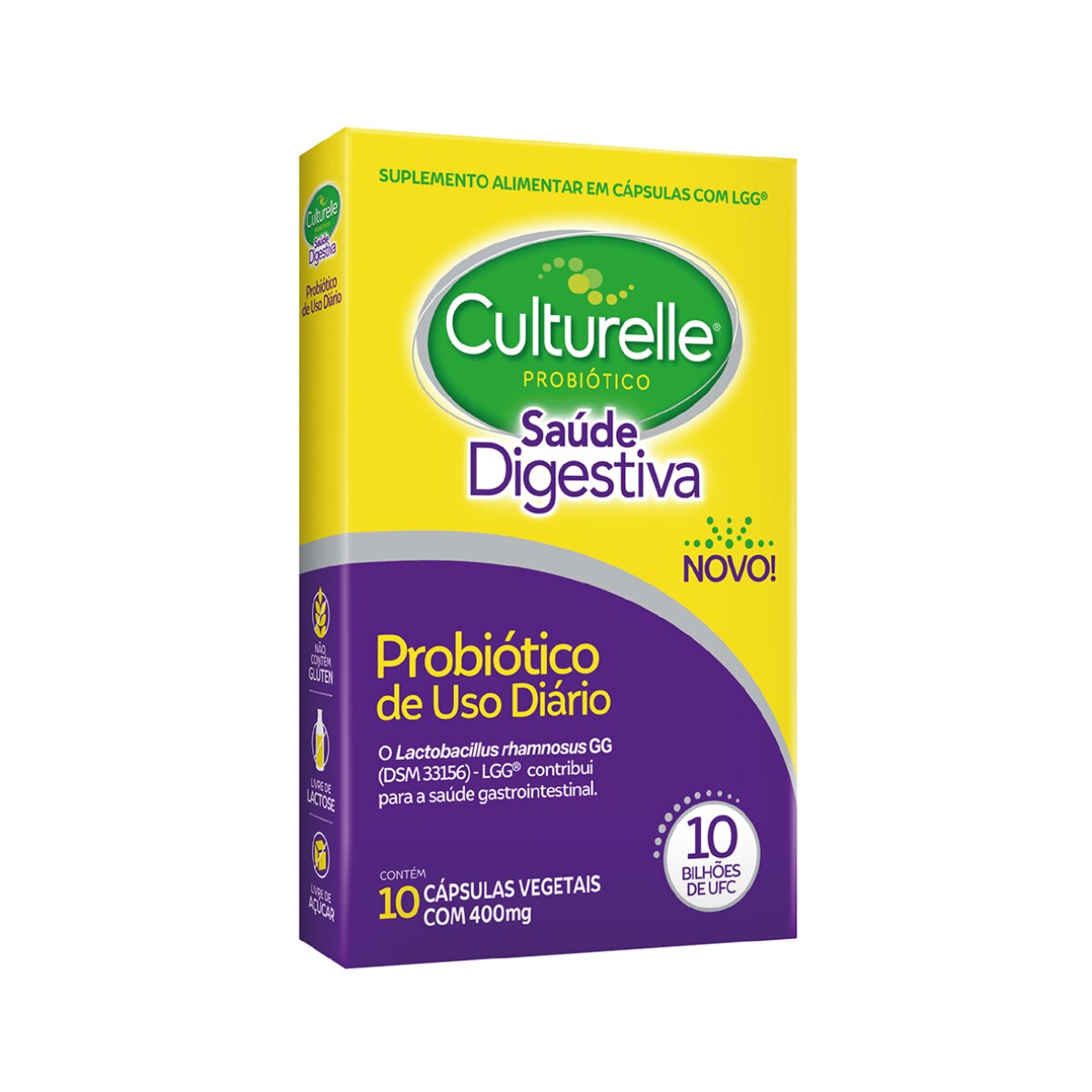 Culturelle Probiotico Saude Digestiva 10 Capsulas Vegetais