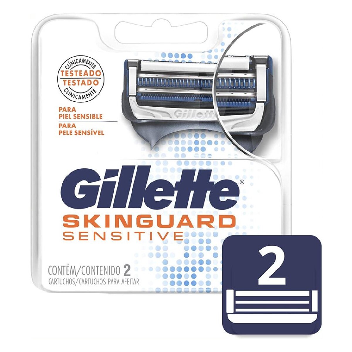 Carga Gillette Skinguard Sensitive 2 Unidades