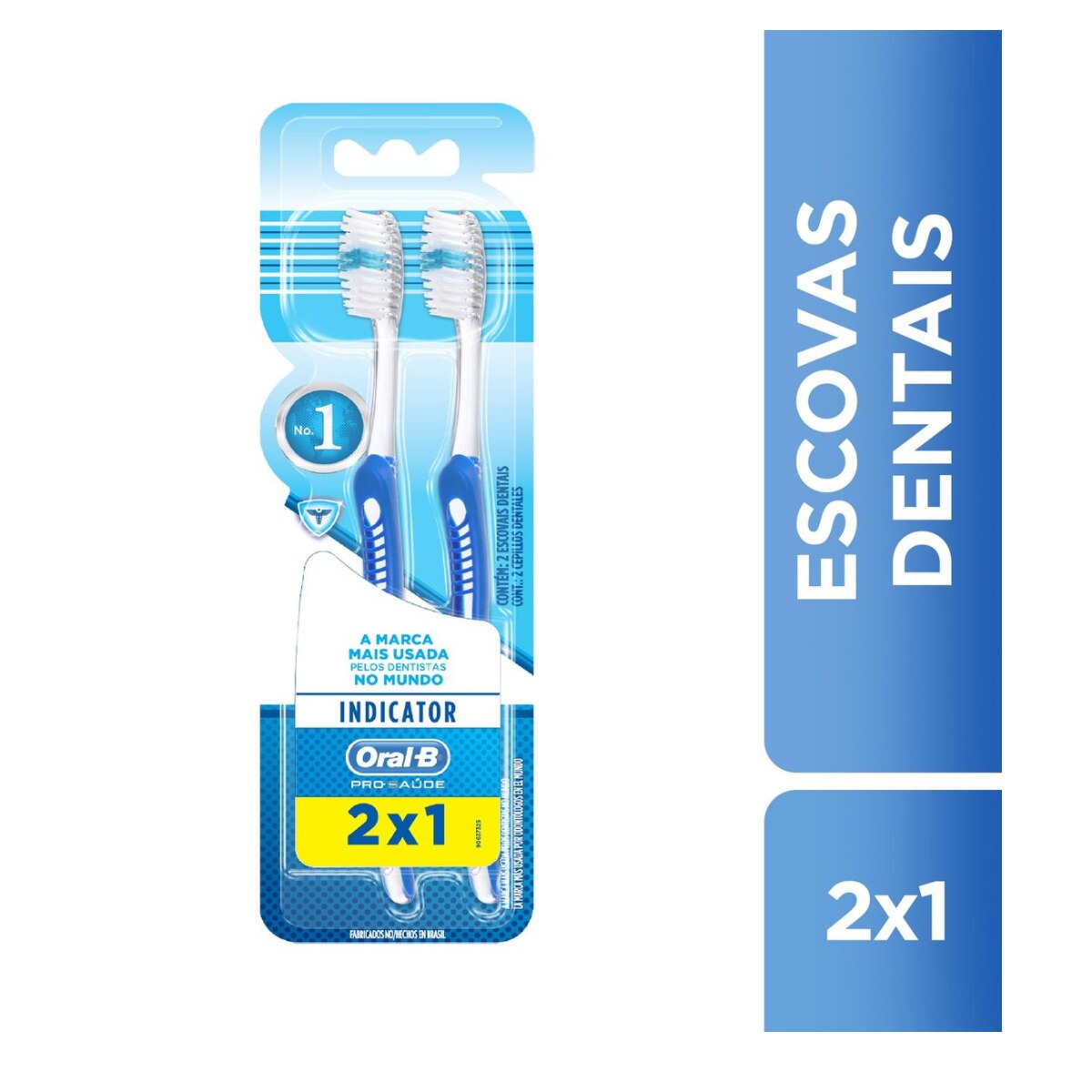Escova Dental Oral-B Indicator Plus 40 2 Unidades