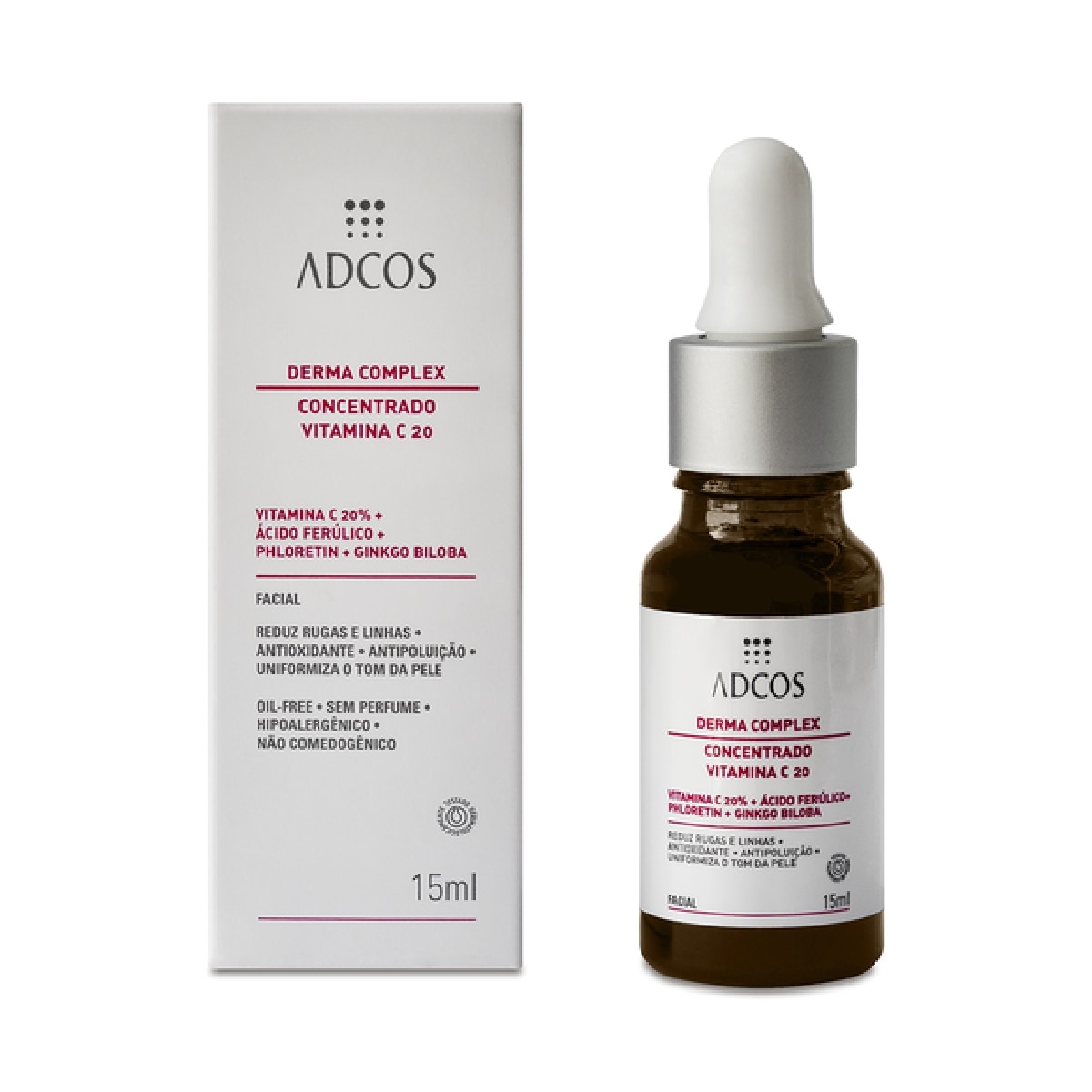 Serum Facial Adcos Derma Complex Concentrado Vitamina C 20 com15ml
