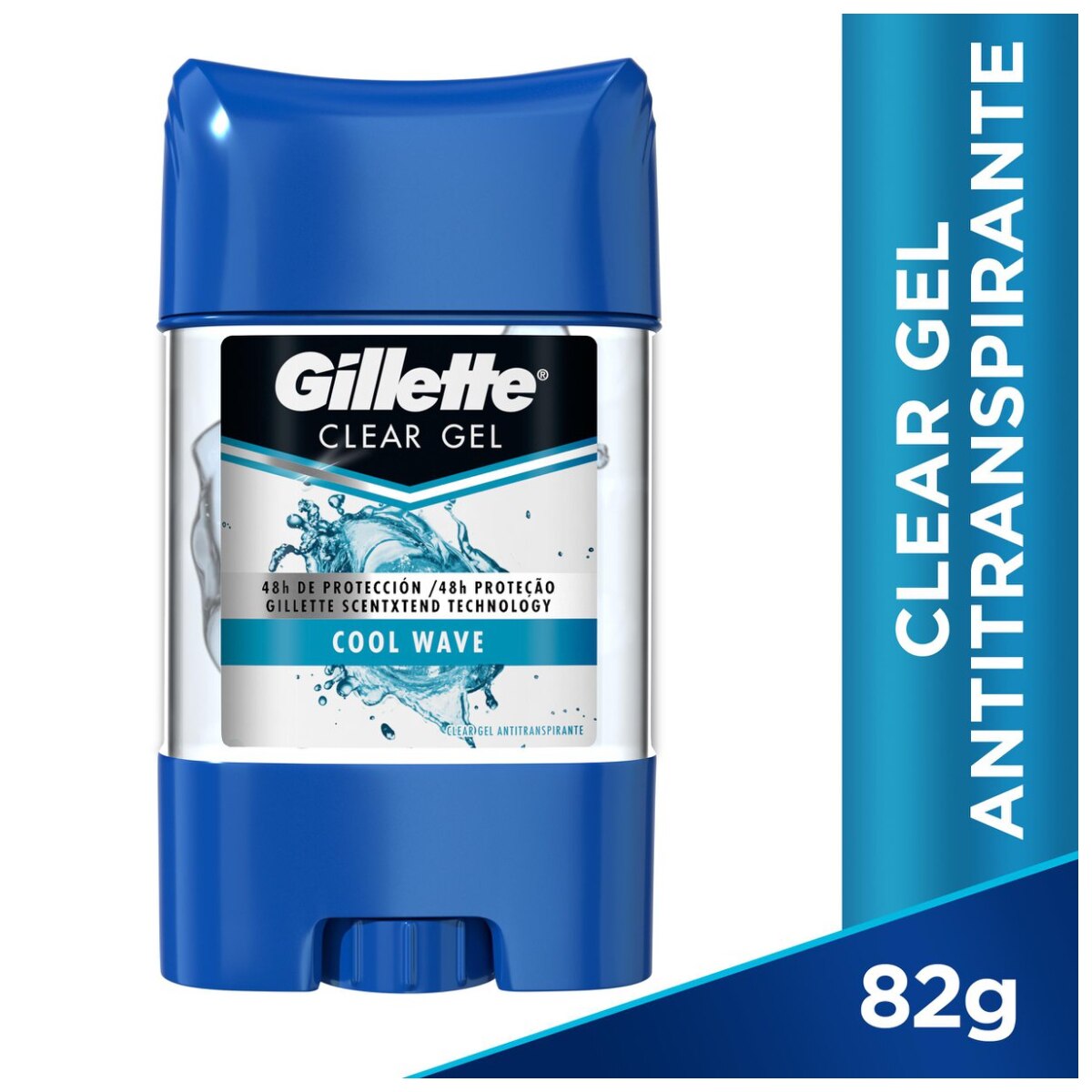 Desodorante Barra Gillette Clear Gel Cool Wave 82g