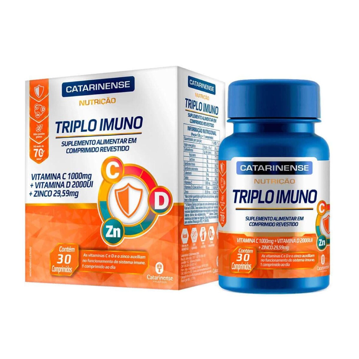 Triplo Imuno Catarinense Pharma 30 Comprimidos