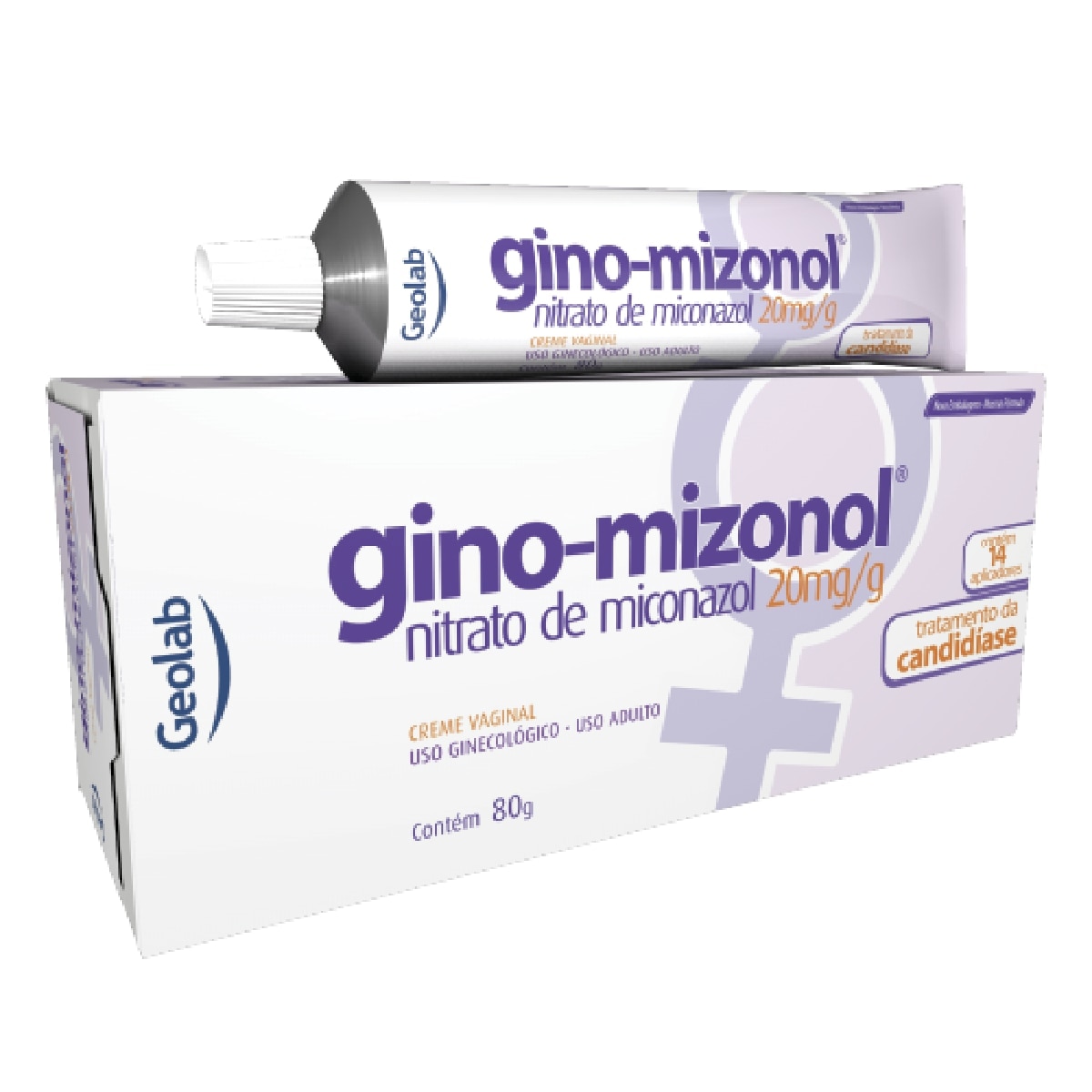 Gino-Mizonol Creme Vaginal 20mg 80g 14 Aplicadores