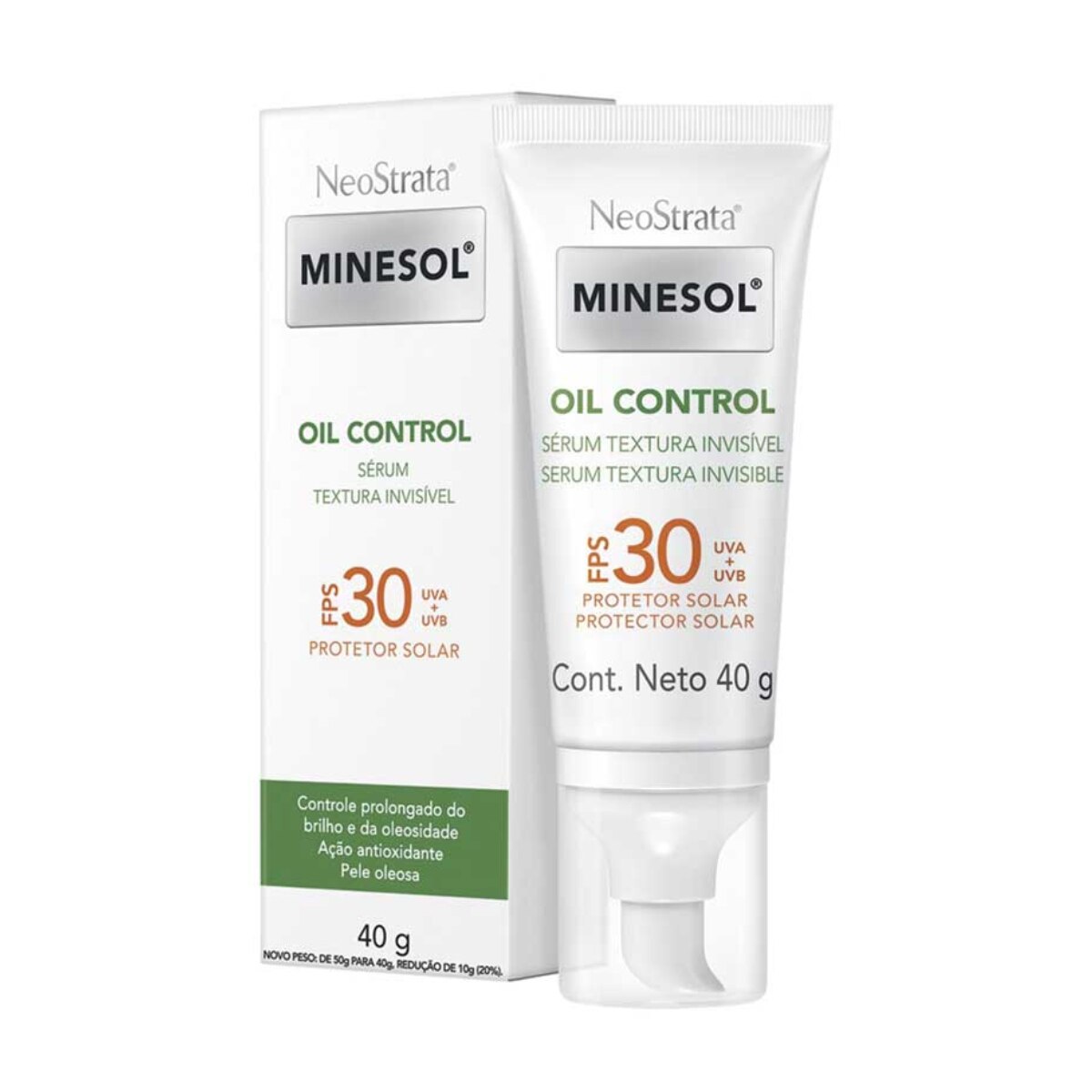 Protetor Solar Serum Facial Neostrata Minesol Oil Control FPS30 40g