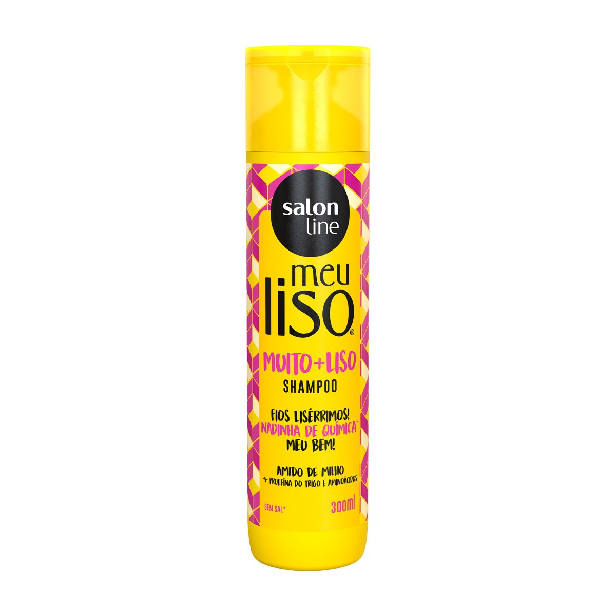 Shampoo Meu Liso Salon Line #Muito + Liso Amido de Milho 300ml