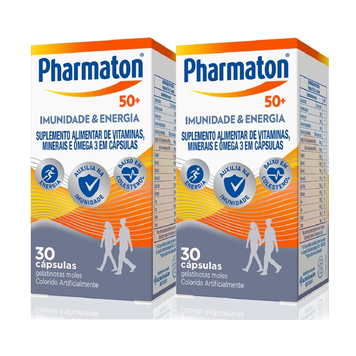 Kit 2 Unidades Pharmaton 50+ Imunidade & Energia 30 Cápsulas