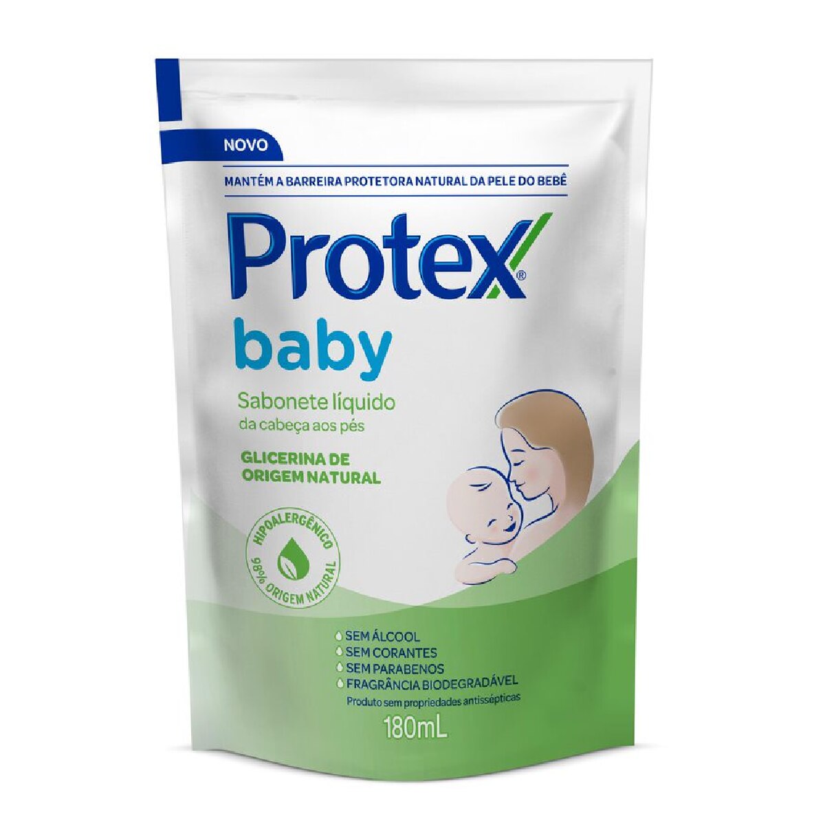 Sabonete Liquido Protex Baby Glicerina Natural Refil 180ml