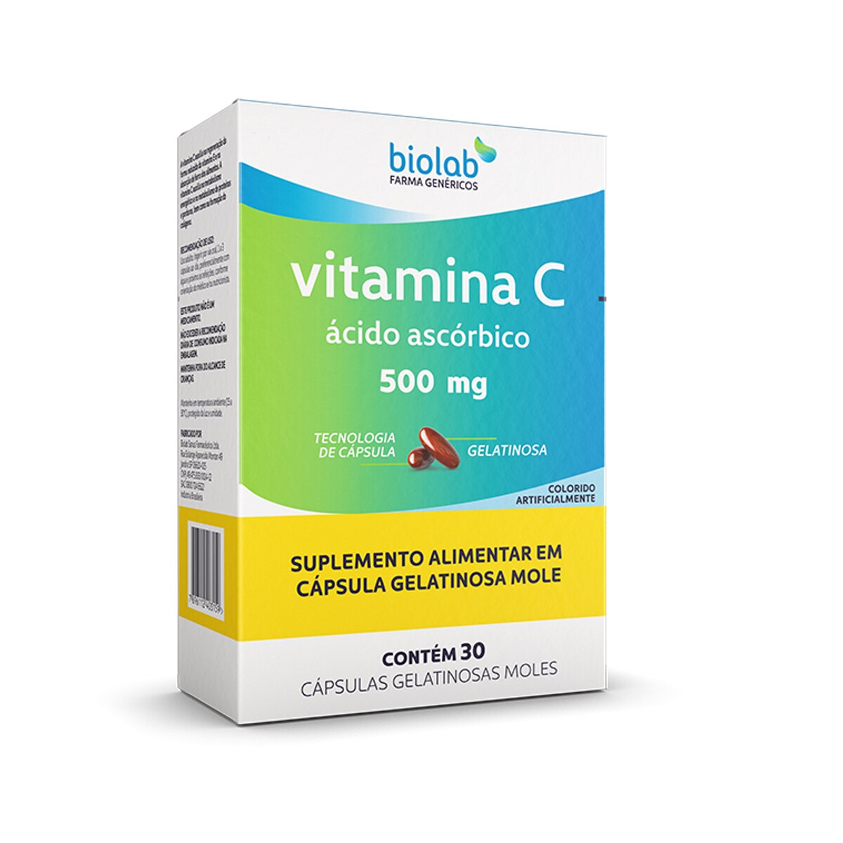 Vitamina C 500mg Biolab 30 Capsulas
