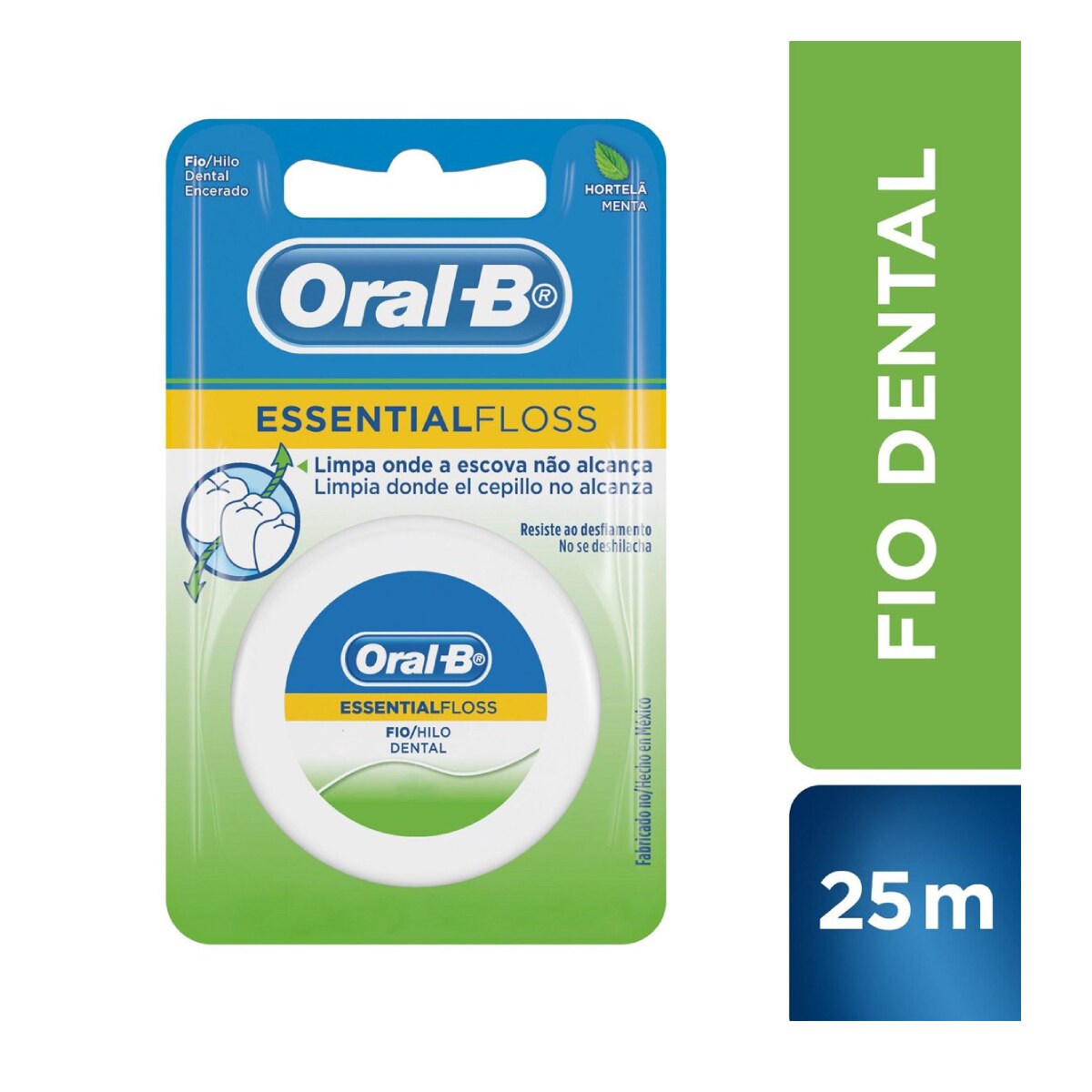 Fio Dental Oral-B Essential Floss Hortela/Menta 25m