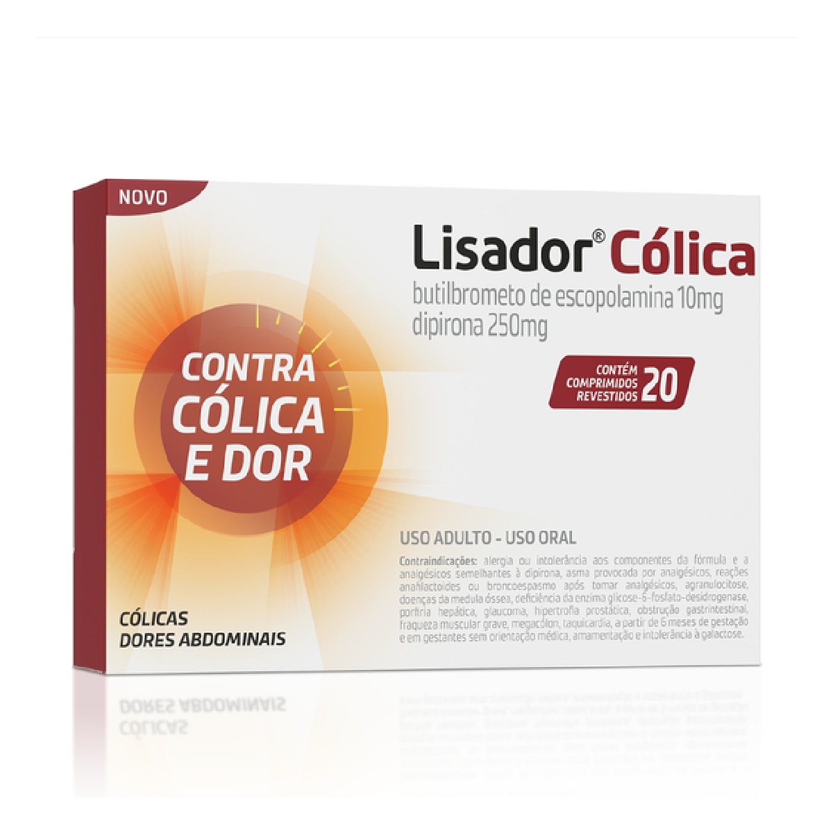 Lisador Colica 10mg + 250mg 20 Comprimidos Revestidos