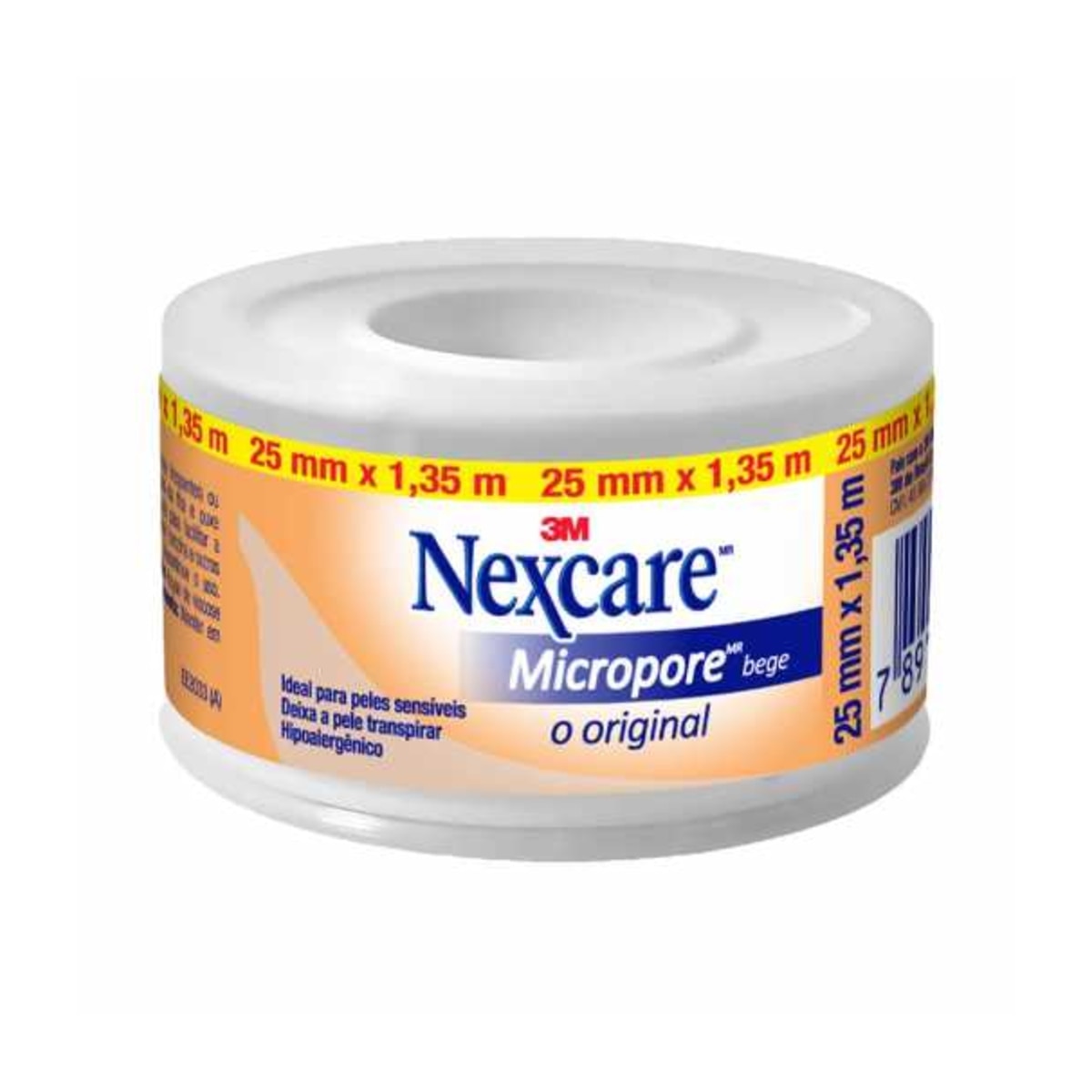 Fita Micropore Nexcare Bege 25mmx1,35m