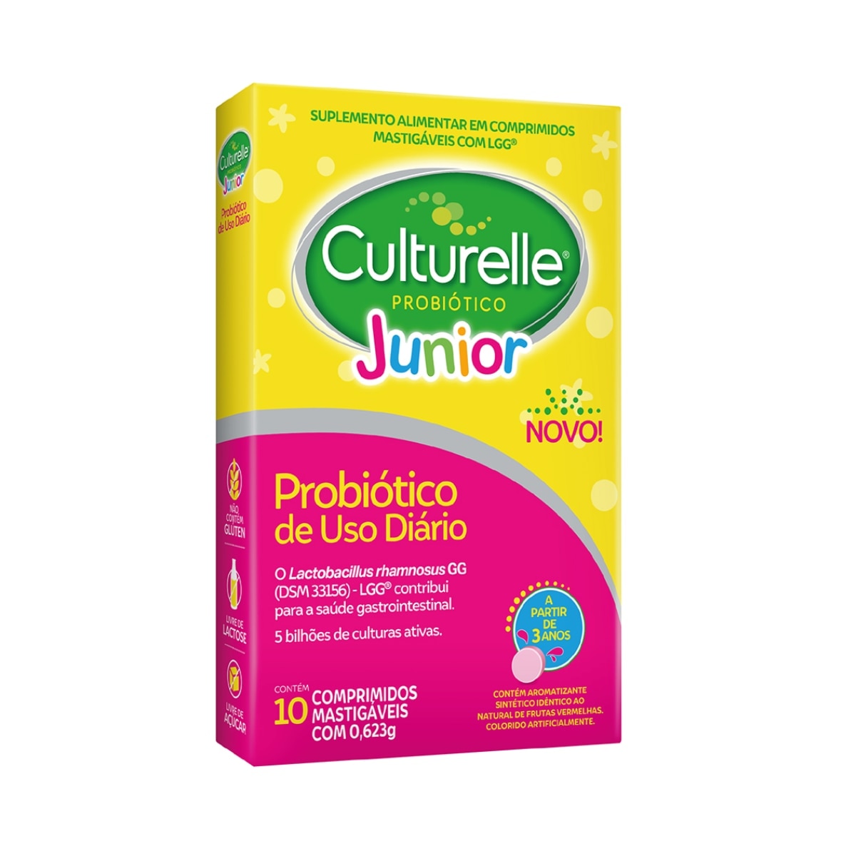 Culturelle Probiotico Junior 10 Comprimidos Mastigaveis