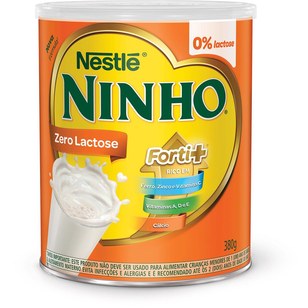 Composto Lacteo Ninho Forti+ Zero Lactose 380g