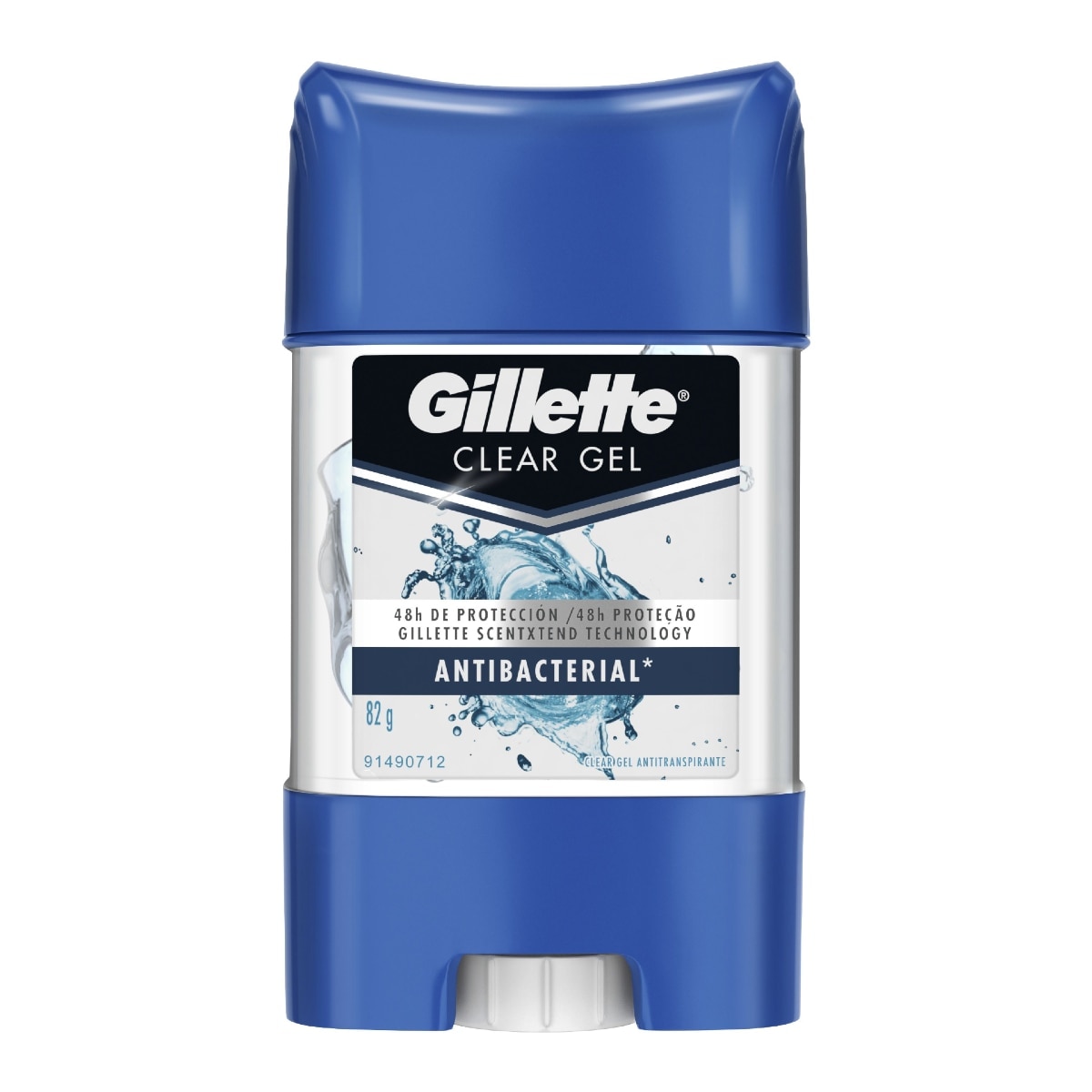 Desodorante Barra Gillette Clear Gel Antibacterial 82g