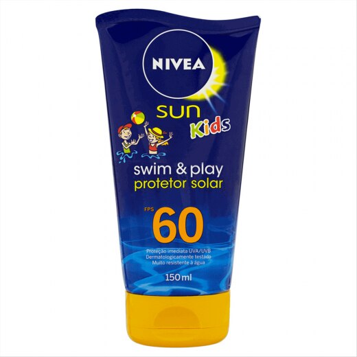 Protetor Solar Nivea Sun Kids Swim & Play FPS60 150ml