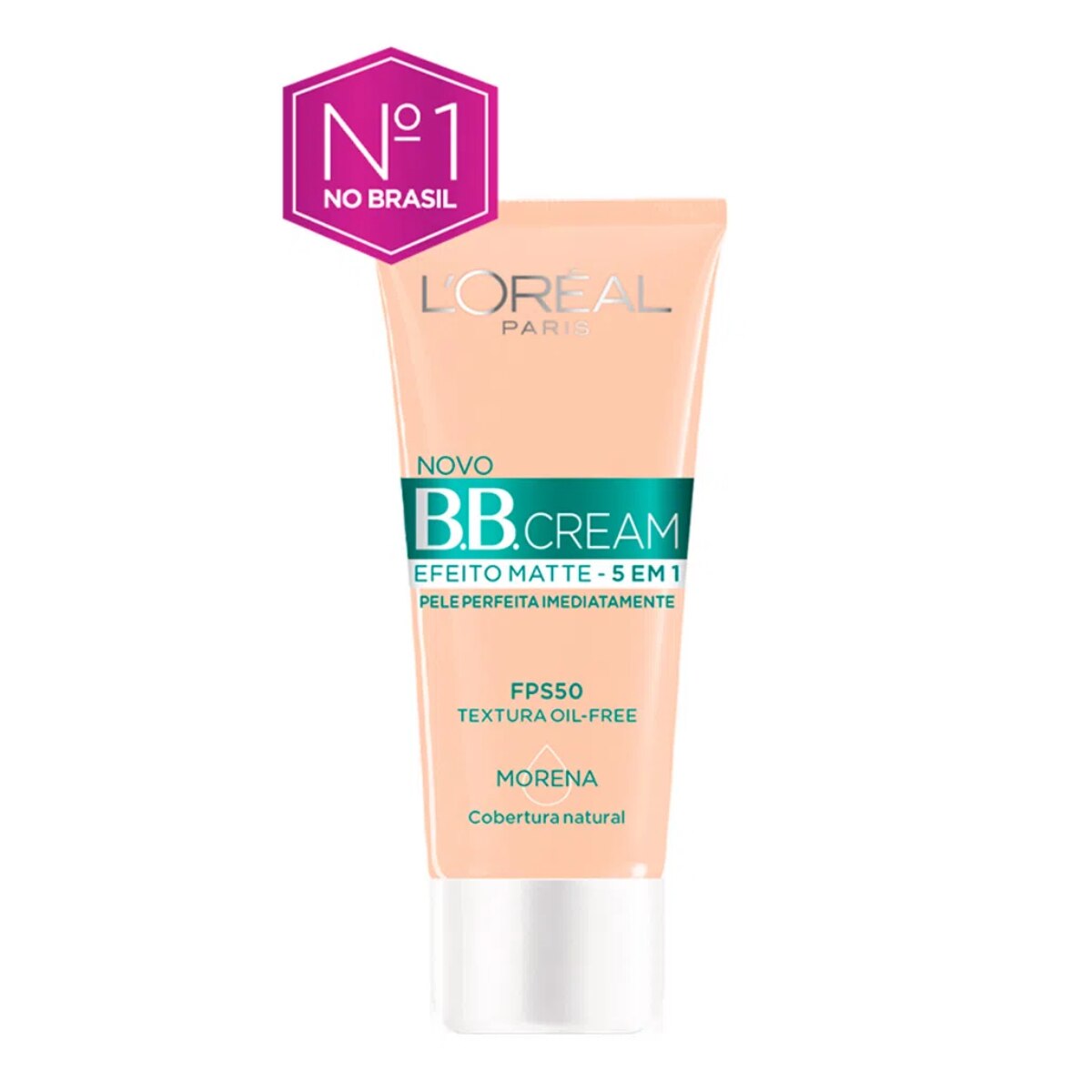 Base Facial BB Cream L'Oreal Efeito Matte 5 em 1 Morena FPS50 30ml
