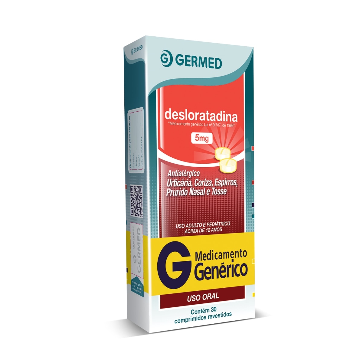 Desloratadina 5mg 30 Comprimidos Revestidos Germed Generico