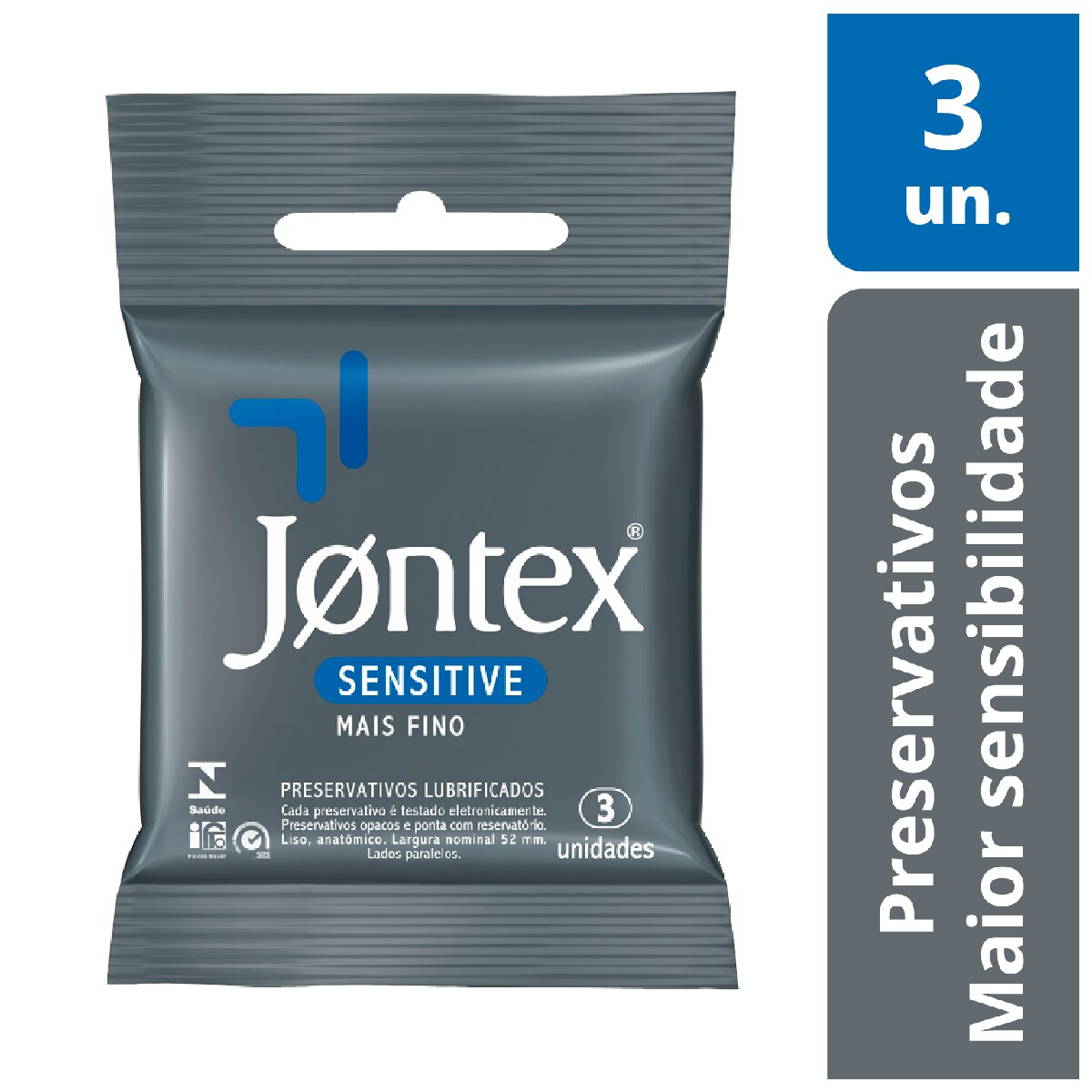 Preservativo Jontex Sensitive 3 Unidades