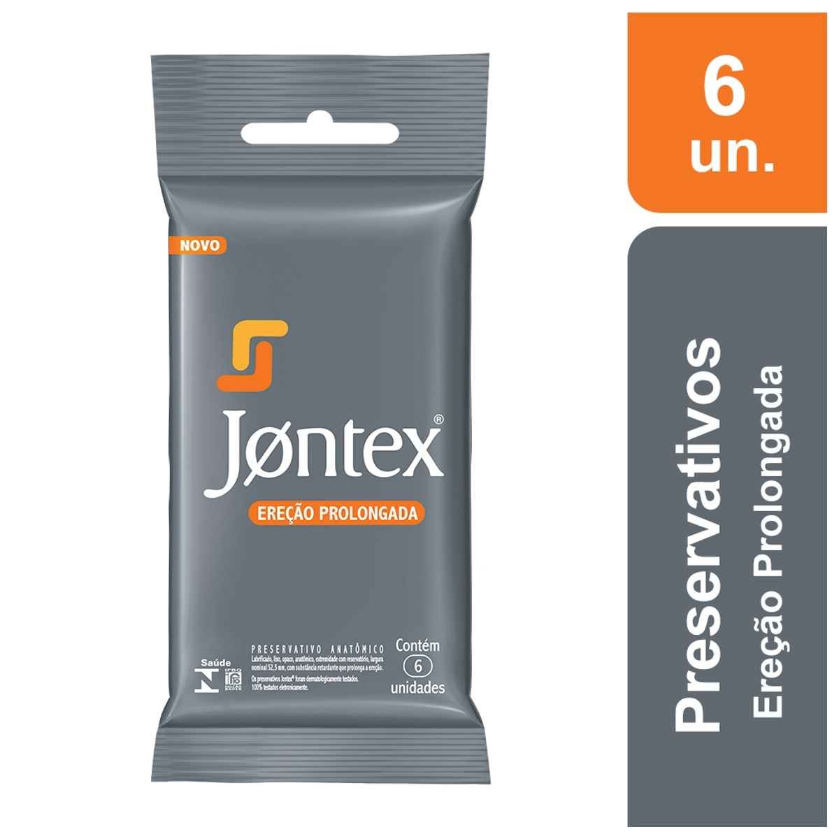 Preservativo Jontex Erecao Prolongada 6 Unidades