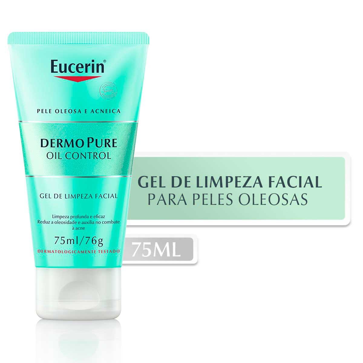 Gel de Limpeza Facial Eucerin Dermo Pure Oil Control 75ml