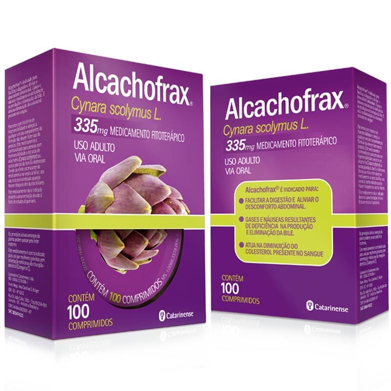 Alcachofrax 335mg 100 Comprimidos Catarinense