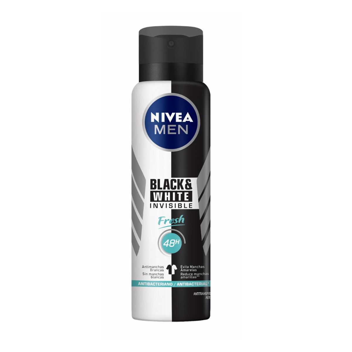 Desodorante Aerosol Nivea Men Black & White Invisible Fresh 150ml