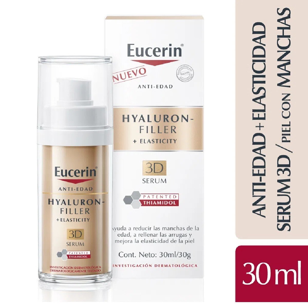 Serum Facial Eucerin Anti-Idade Hyaluron-Filler + Elasticity 3D 30ml