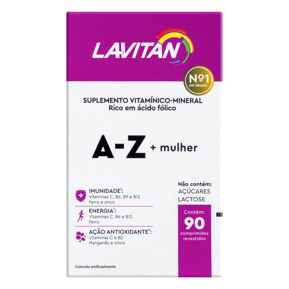 Lavitan A-Z +Mulher 90 Comprimidos Revestidos