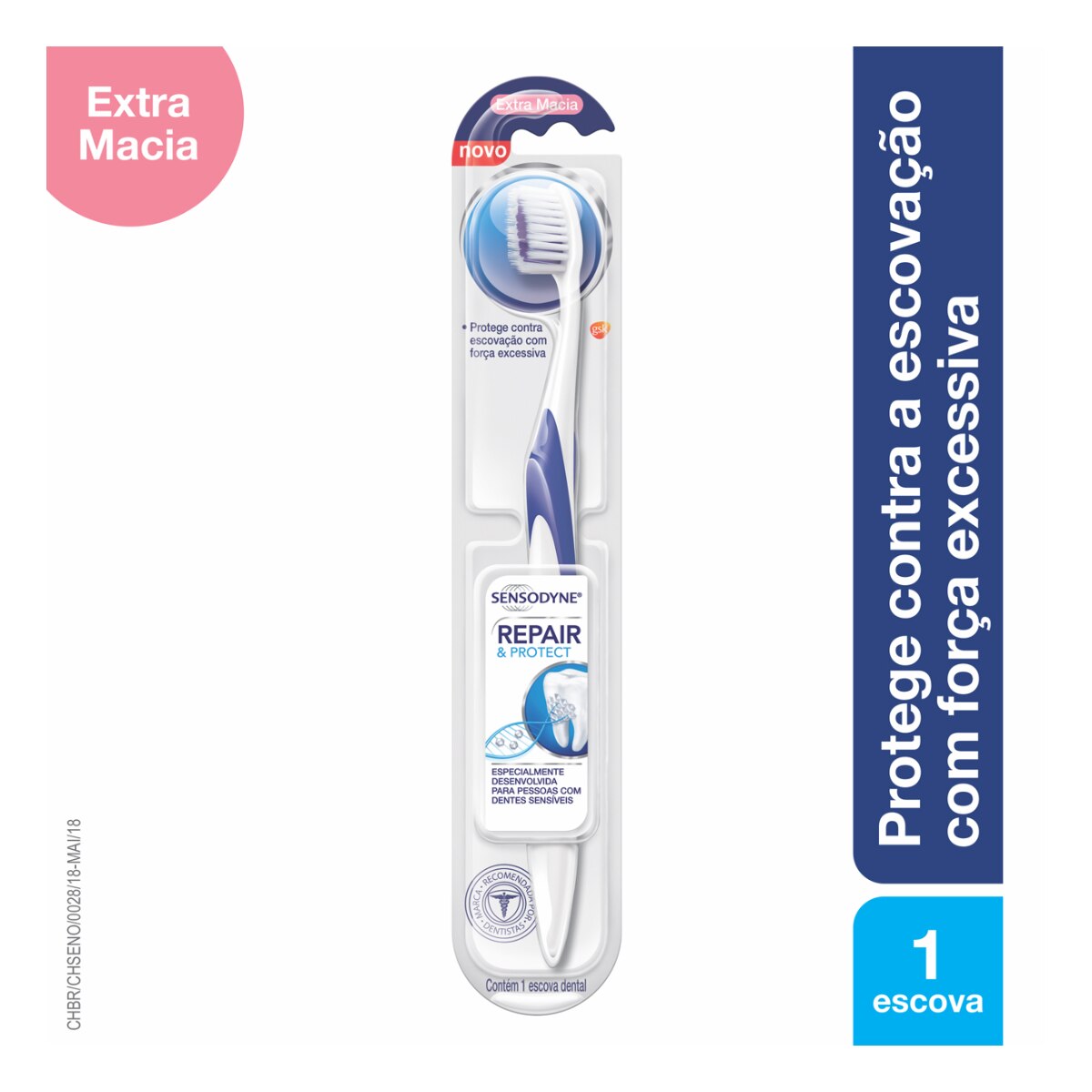 Escova Dental Sensodyne Repair & Protect Extra Macia