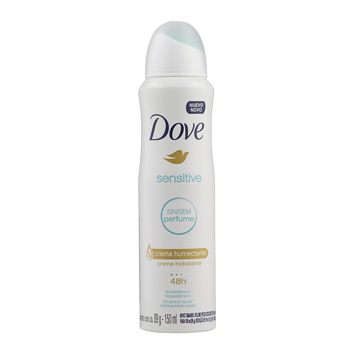Desodorante Aerosol Dove Sensitive Sem Perfume 150ml