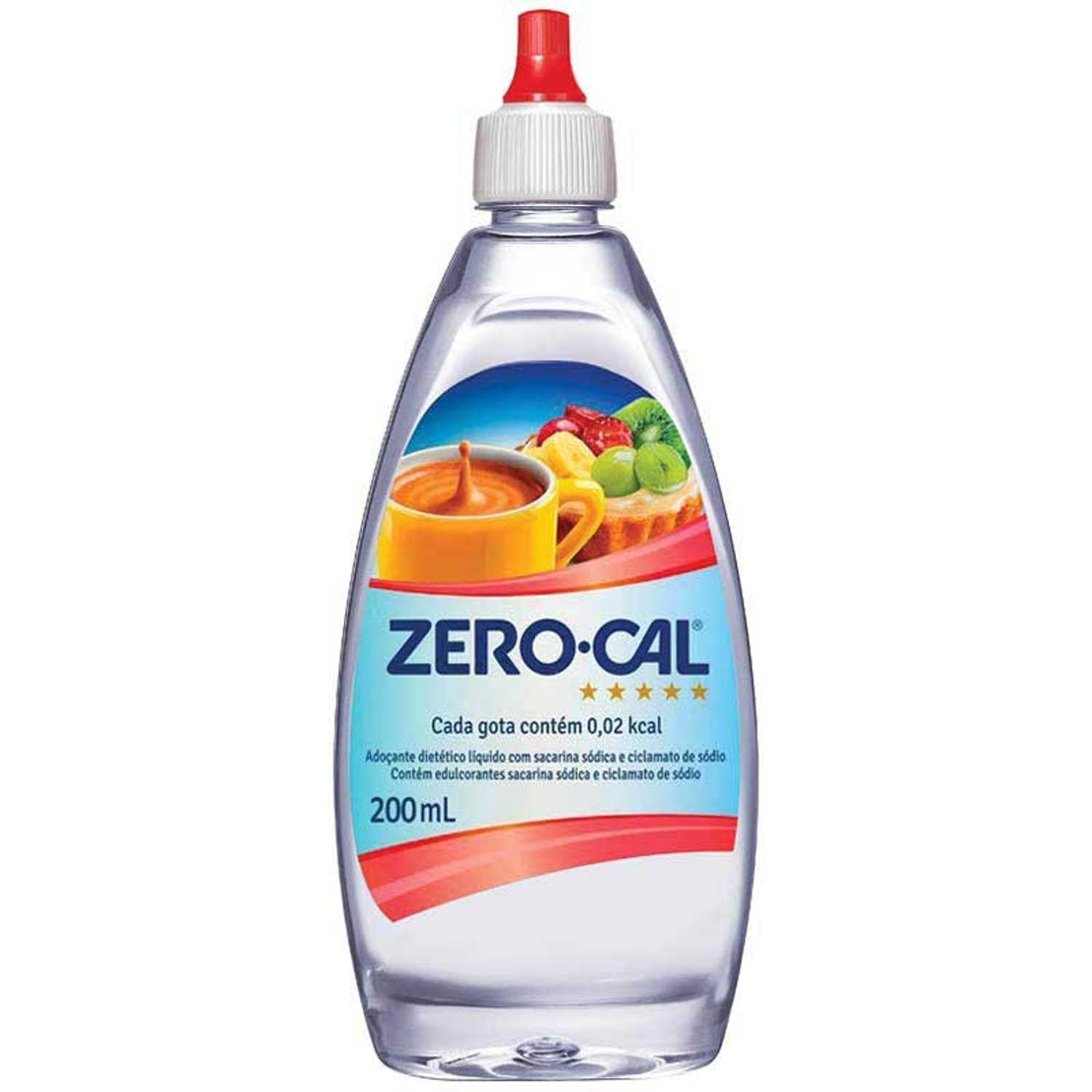 Adocante Liquido Zero Cal Sacarina 200ml