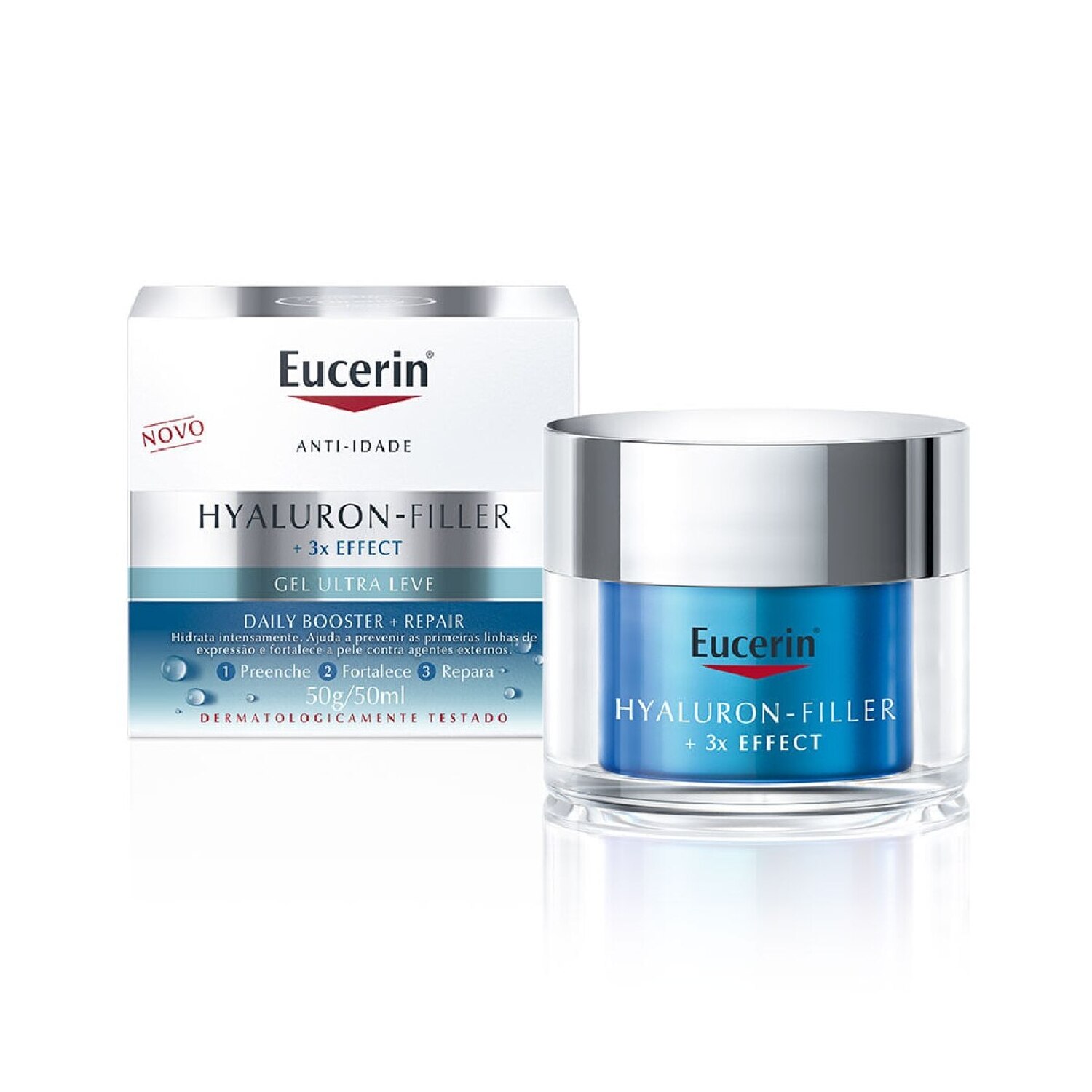 Gel Facial Anti-Idade Eucerin Hyaluron-Filler Daily Booster + Repair 50ml