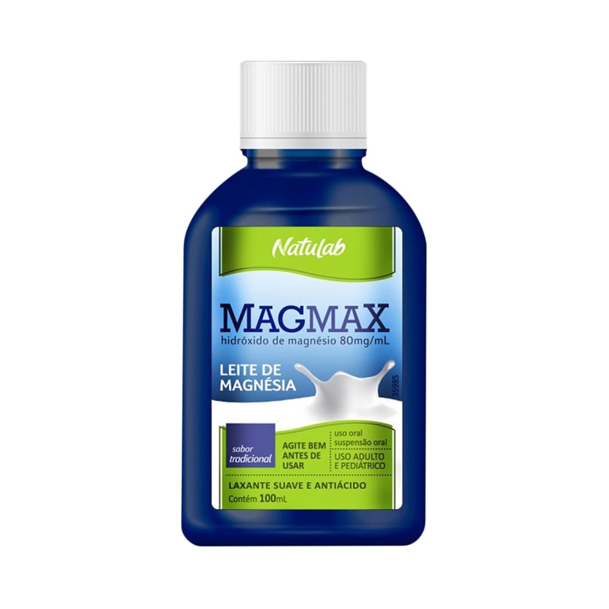 Leite de Magnesia Magmax Suspensao Oral Tradicional 100ml