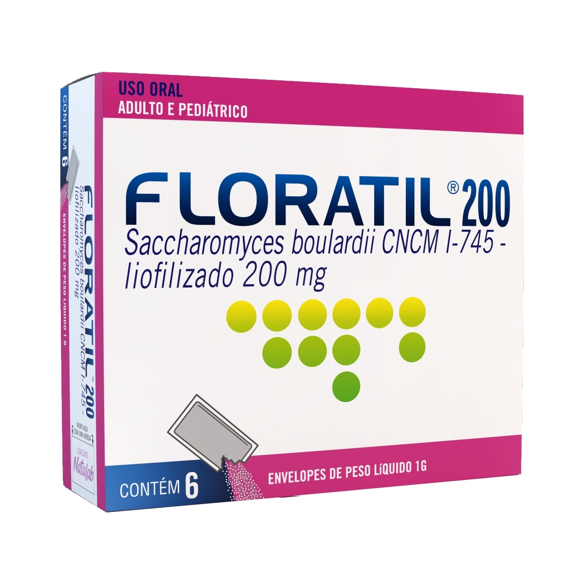 Floratil Pediatrico 200mg 6 Envelopes