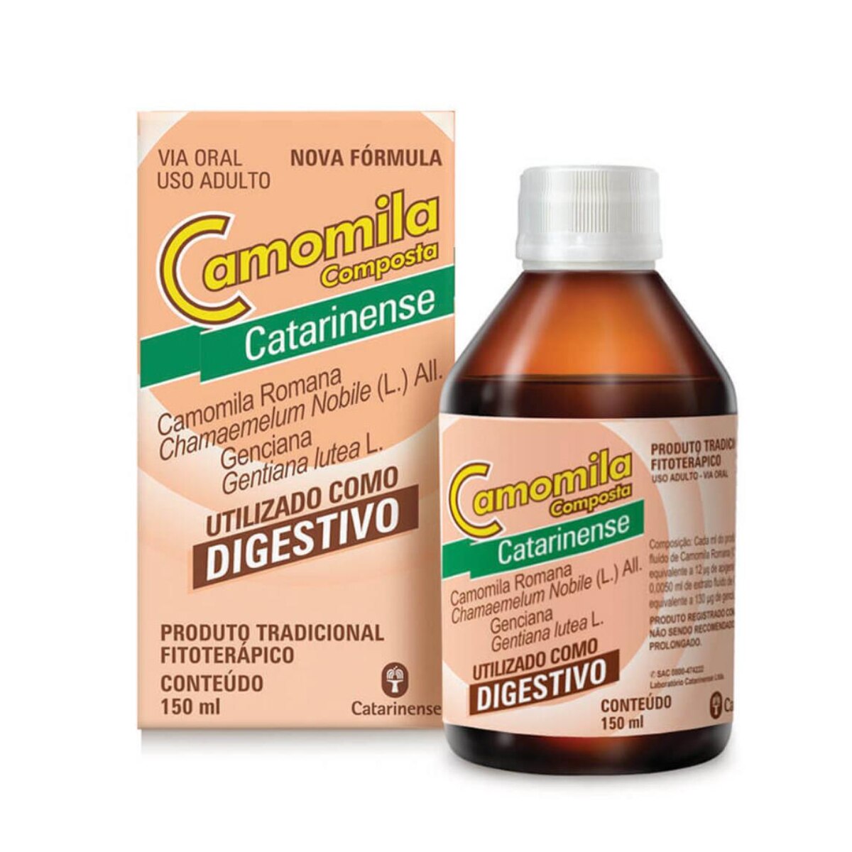 Camomila Composta 0,005ml + 0,005ml Solucao Oral 150ml Catarinense